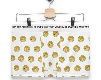 Doge Boxers, dogecoin currency, Crypto gift blockchain bitcoin investors novelty Boxer Briefs