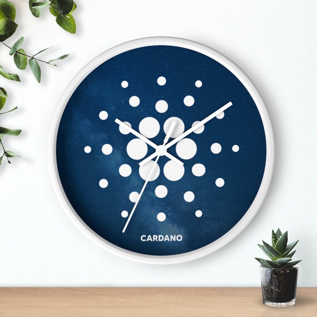 Crypto Wall Clock, Cardano ADA Blockchain Crypto-currency Wall Clock - Etsy