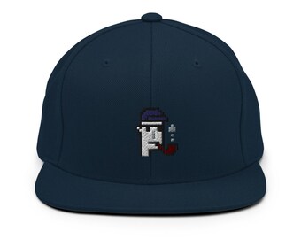 Crypto Hat, CryptoPunk Alien Pipe #7804 Snapback Hat