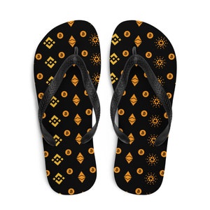 Bitcoin Flip-Flops, Ethereum, Binance, Cardano Crypto Investors & Traders Gift