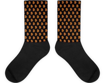 Bitcoin socks, crypto socks, bitcoin gift, crypto-currency blockchain style print Socks