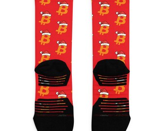 Bitcoin Christmas socks
