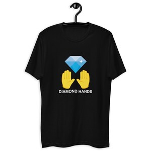 Crypto T-shirt  Diamond Hands HODL investor Short Sleeve black T-shirt