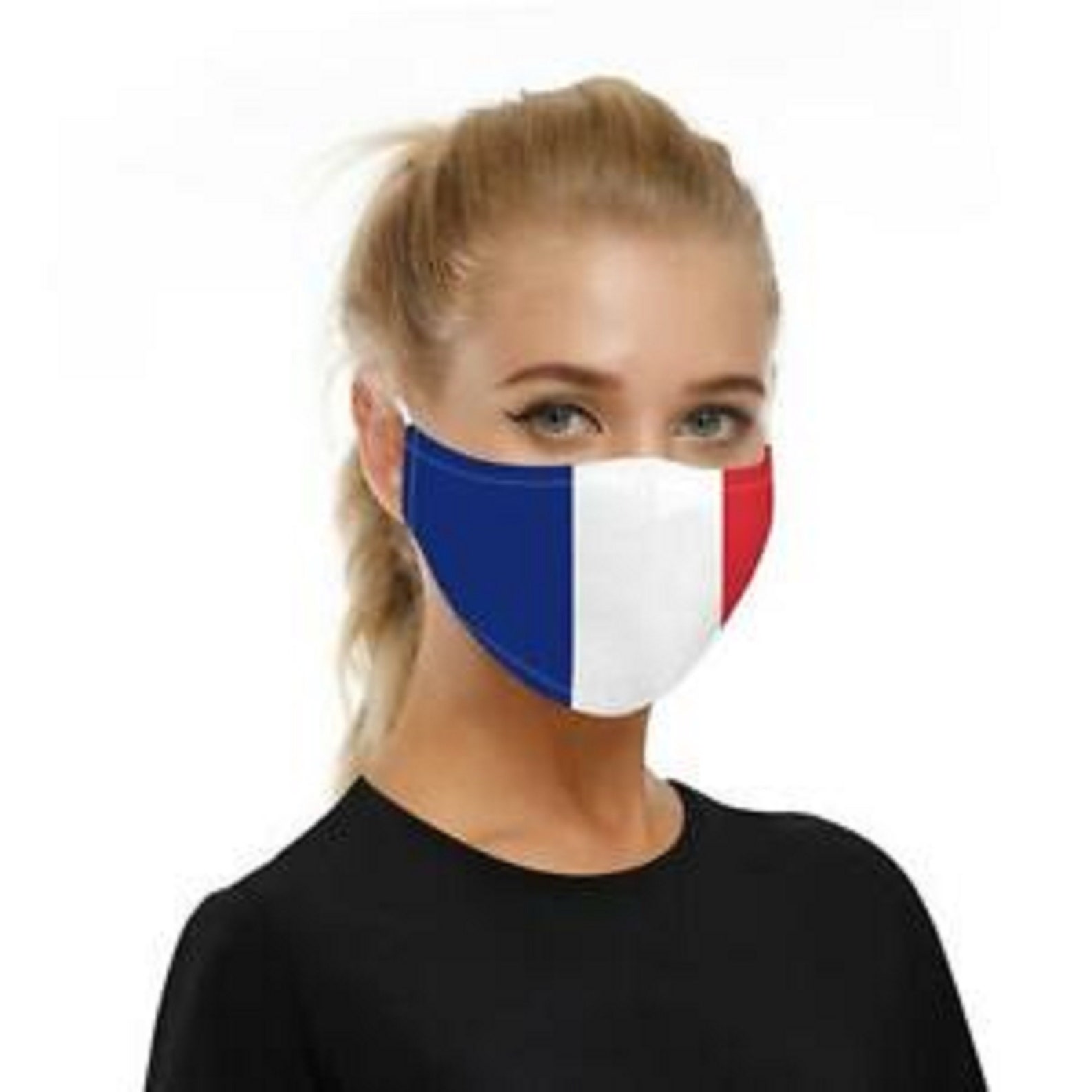 Design France Country Flag Face Mask Washable Adjustable Etsy