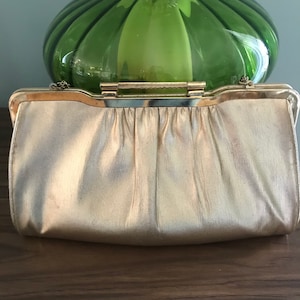 Mardane Vintage Gold Lame Evening Clutch/Handbag-USA