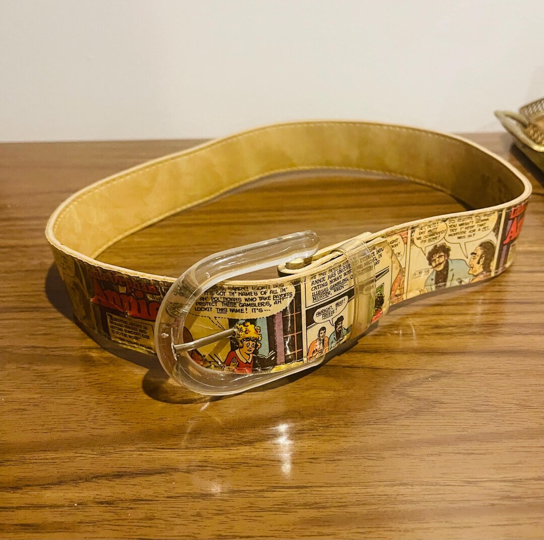 Vintage Little Orphan Annie 1974 Cartoon Belt. Small 135. N.Y.