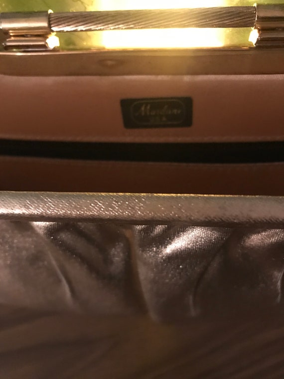 Mardane Vintage Gold Lame Evening Clutch/Handbag-… - image 3