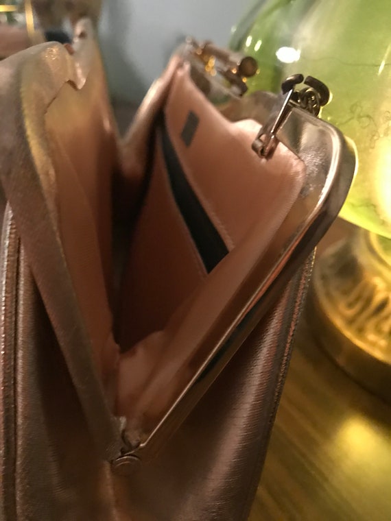Mardane Vintage Gold Lame Evening Clutch/Handbag-… - image 4