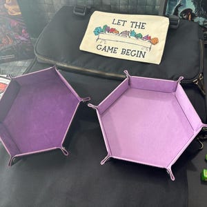 Dnd dice tray, collapsible dice tray, portable dice tray