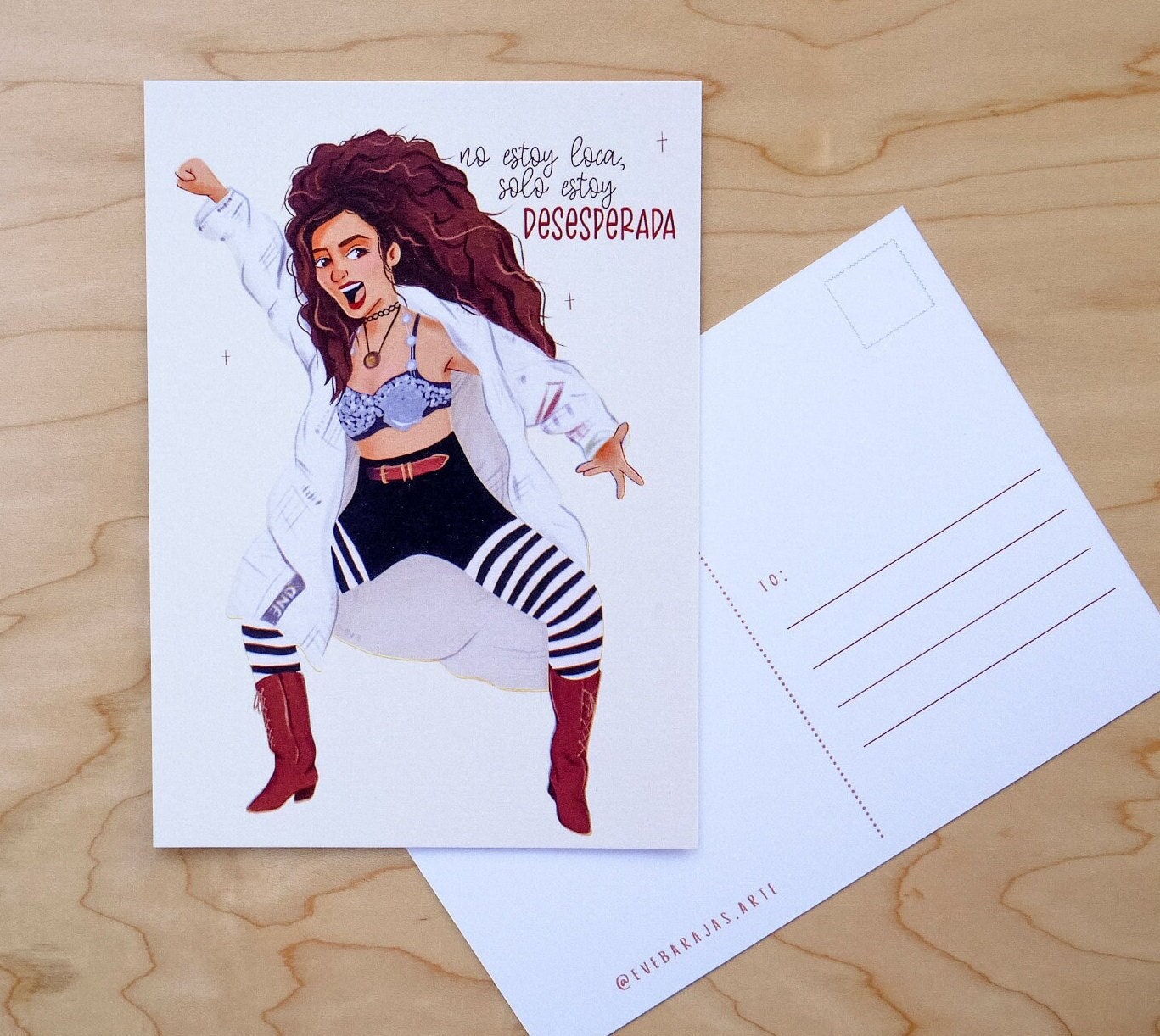 Gloria Trevi Postcard / No Estoy Loca Print / Latinx Art / - Etsy UK