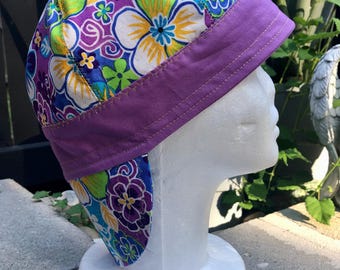 Girls Cotton Welding Caps, Biker Caps, Pipe fitter Caps (6 panels)