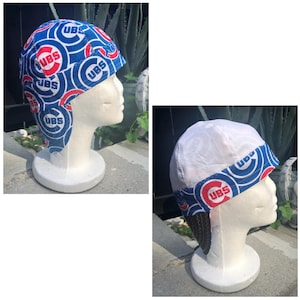 MLB Teams Vändbara Bomullssvetsmössor, Bikerhjälm Dödskallemössor, Bomullstyg, Rörläggningsmössor, Svetsmatta, Hjälm, Handgjorda (6 paneler) bild 4