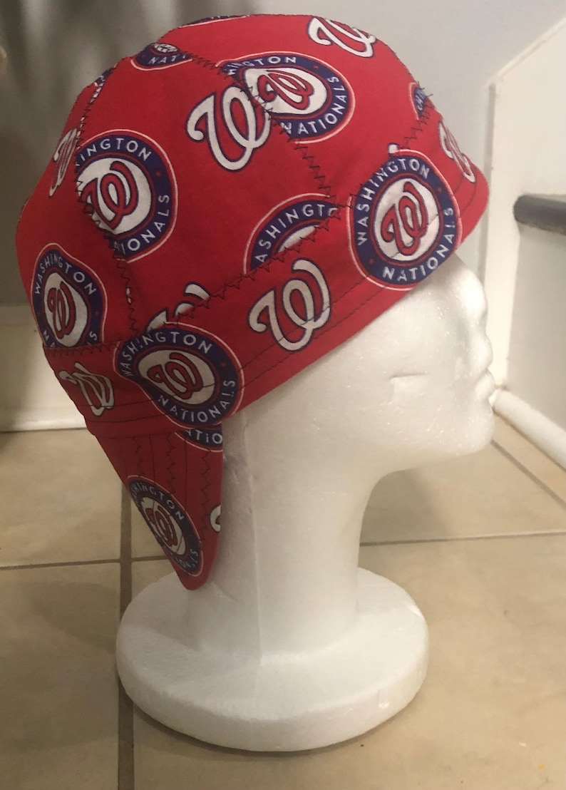 MLB Teams Vändbara Bomullssvetsmössor, Bikerhjälm Dödskallemössor, Bomullstyg, Rörläggningsmössor, Svetsmatta, Hjälm, Handgjorda (6 paneler) bild 7