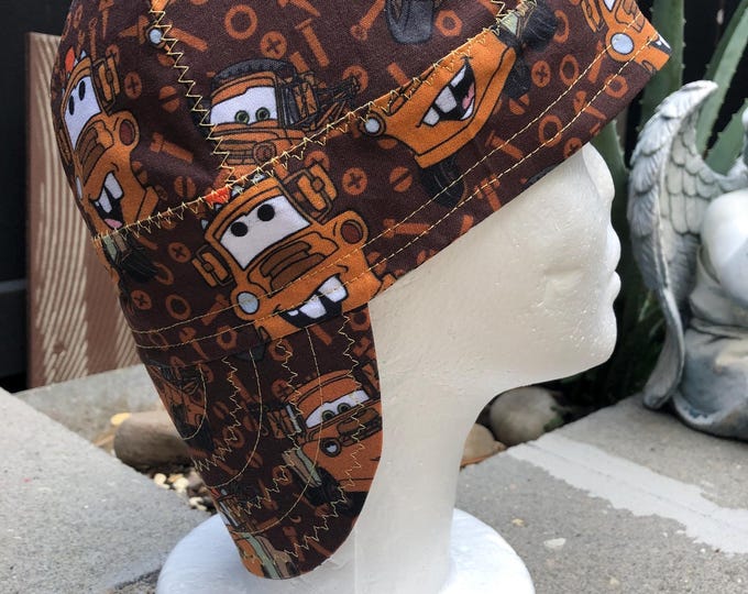 Cars Cotton Welding Caps, Biker Caps, Pipe fitter Caps (6 panels)