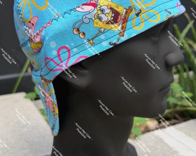 SpongeBob SquarePants Cotton Welding Caps, Biker Caps, Pipe fitter Caps (6 panels)