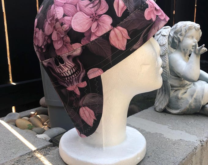 Skulls Cotton Welding Caps, Biker Caps, Pipe fitter Caps (6 panels)