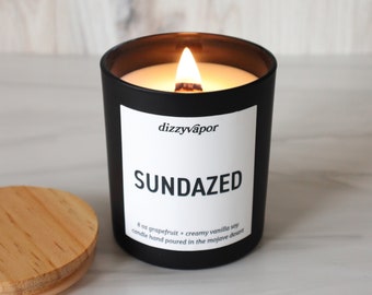 Sundazed | Grapefruit & Creamy Vanilla Hand Poured Soy Candle