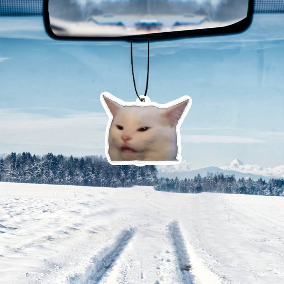 Funny Meme Cat Car Air Freshener Car Fragrance Tablet Etsy