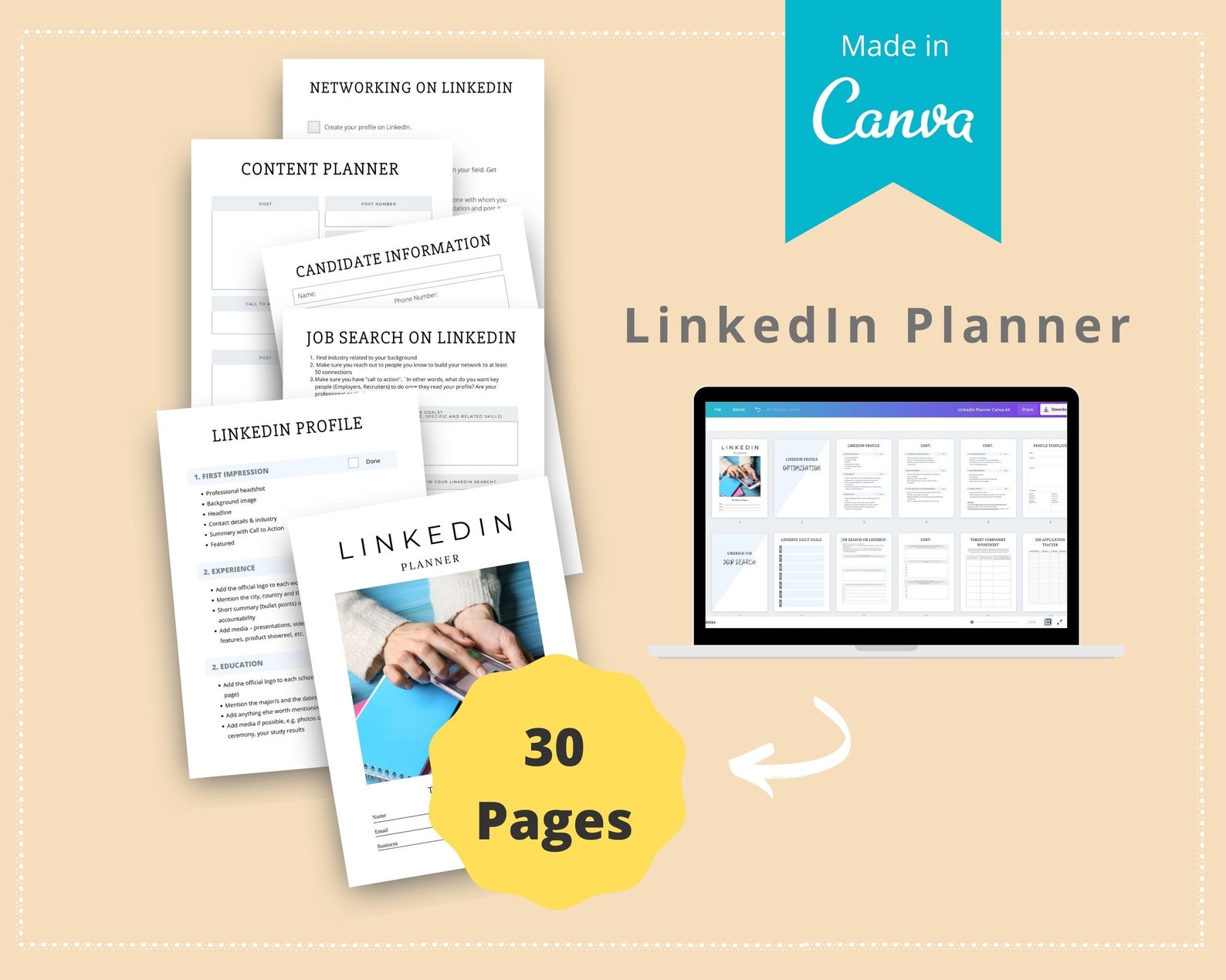 Linkedin Canva Template