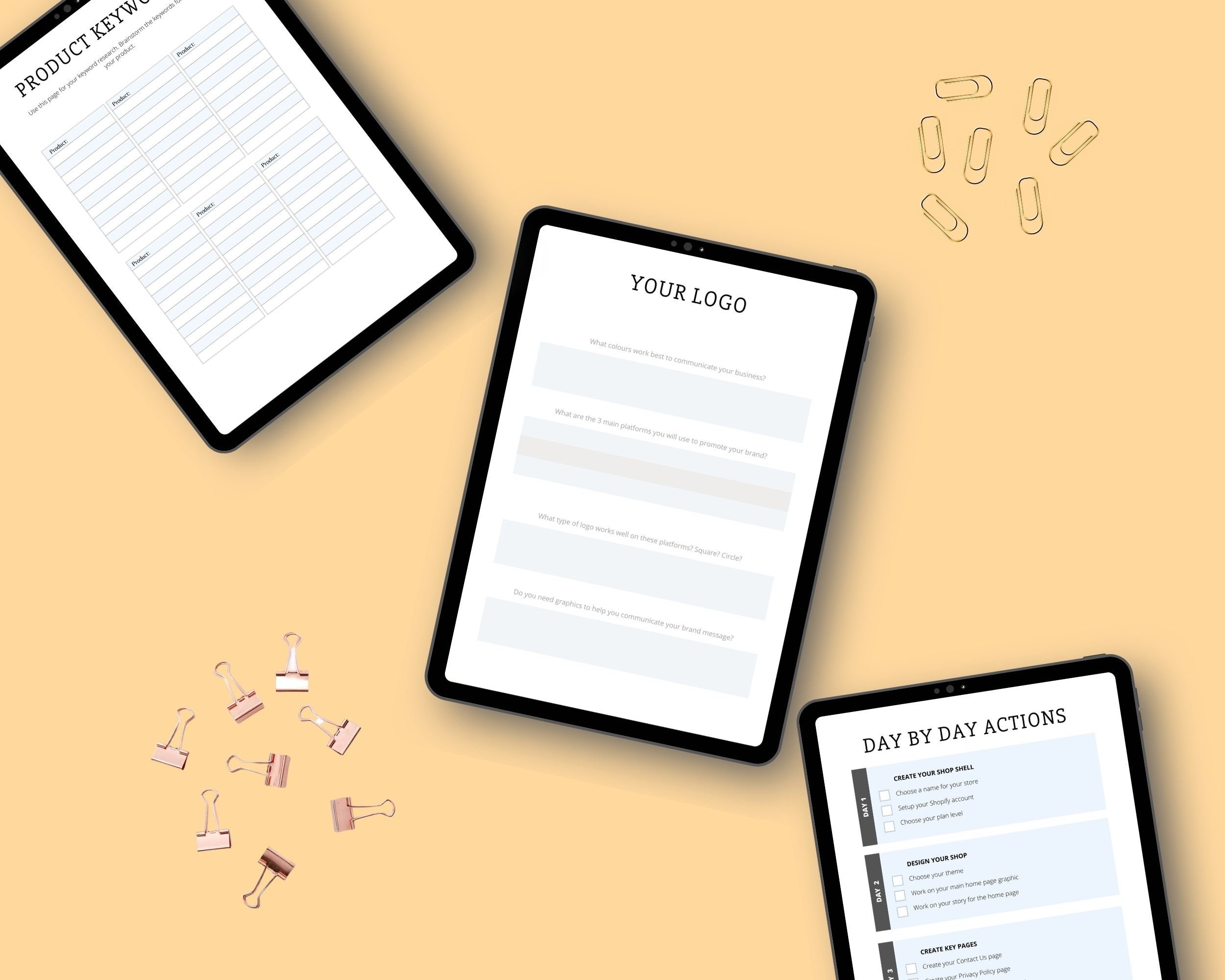 Editable Shopify Store Planner in Canva Canva Templates - Etsy