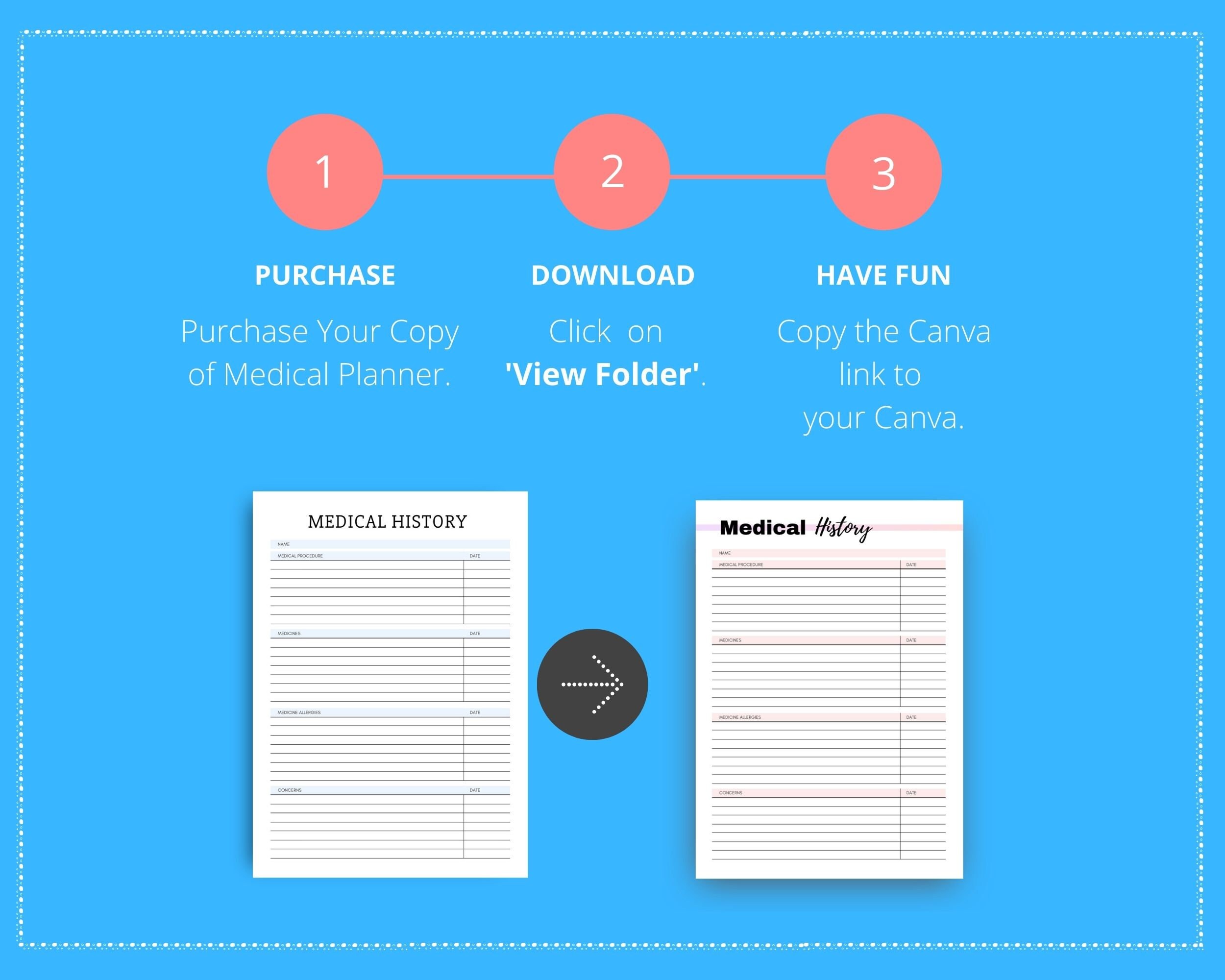 editable-medical-planner-in-canva-canva-template-pack-etsy