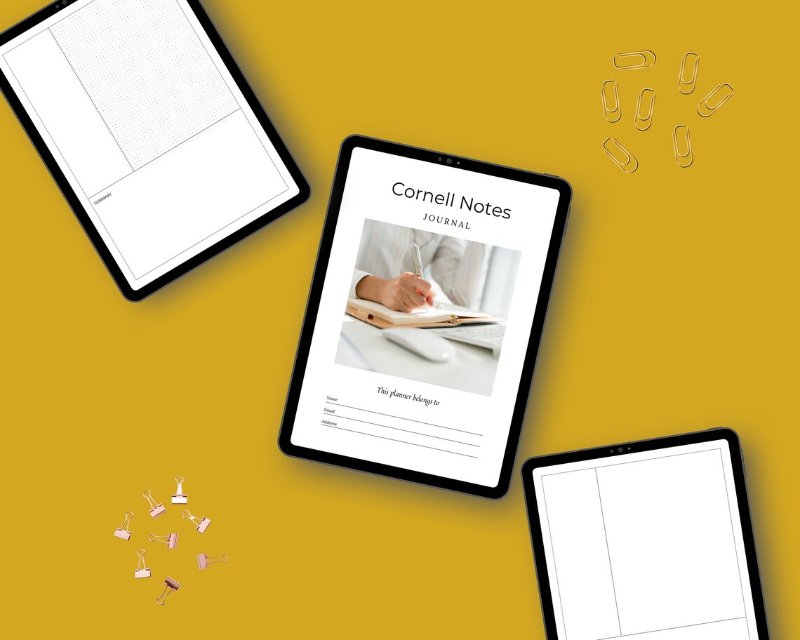 Editable Cornell Notes in Canva Canva Template Pack Etsy