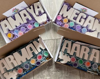 Paint your own name! ~ children’s personalised paint kit ~ birthday gift ~ Christmas present