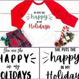 U bent mijn fijne vakantie | Kerst | PNG SVG-afbeeldingen voor Cricut Silhouette Vinyl Decals Wood Signs Iron On Transfers Zeefdruk Stencils