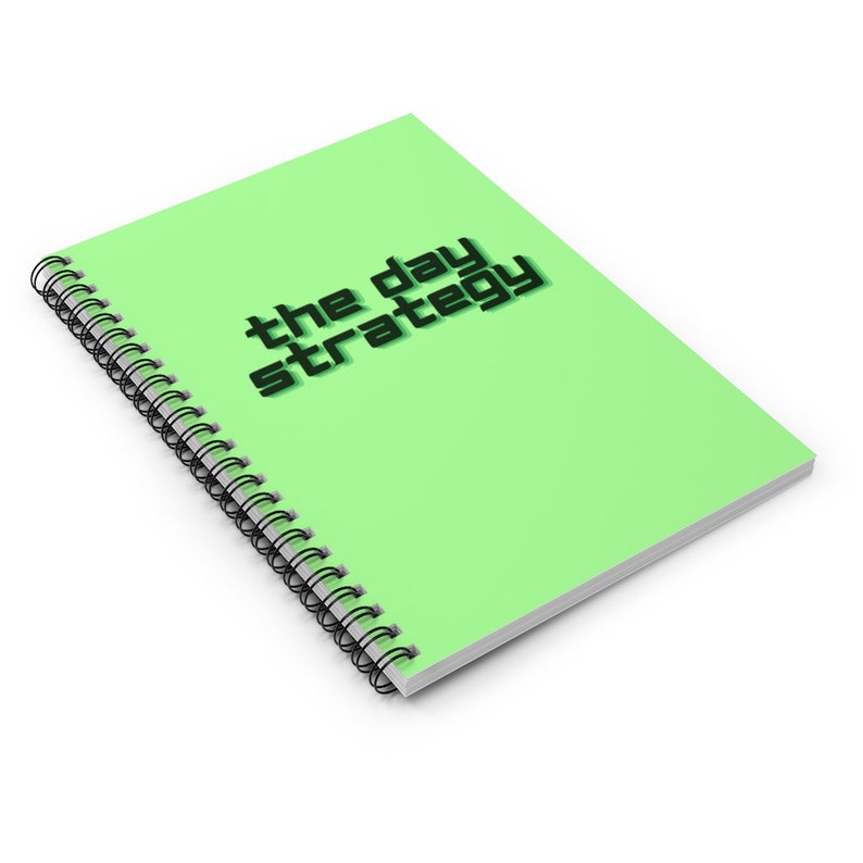 The Day Strategy Spiral Notebook for Day Traders / Ruled Notebook / Trading Notebook / Trading Journal image 3