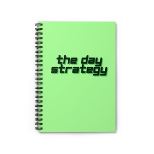 The Day Strategy Spiral Notebook for Day Traders / Ruled Notebook / Trading Notebook / Trading Journal image 1