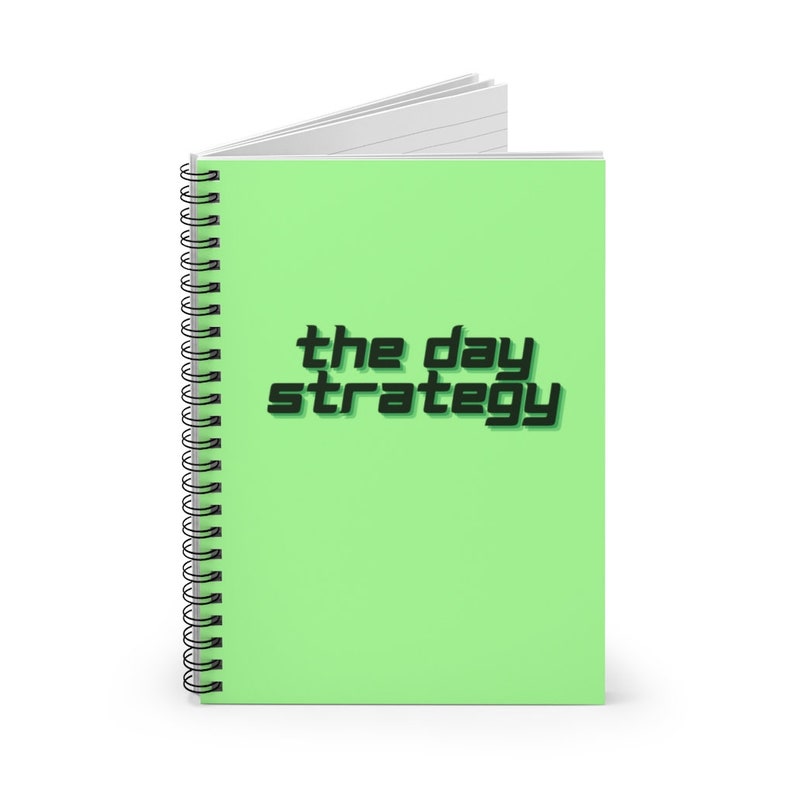 The Day Strategy Spiral Notebook for Day Traders / Ruled Notebook / Trading Notebook / Trading Journal image 2