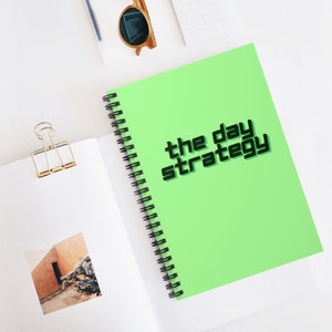 The Day Strategy Spiral Notebook for Day Traders / Ruled Notebook / Trading Notebook / Trading Journal image 5