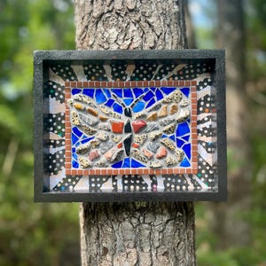 Butterfly Mixed Media Mosaic Wall Art