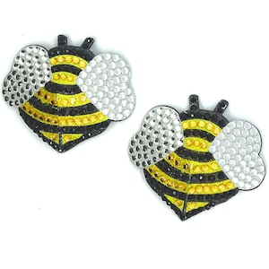 MISS BEEHAVE Glitter and Gem Bee Nipple Pasty, Cover for Lingerie Festivals Carnival Burlesque Rave