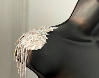 LORELEI LEE Silver Glitter & Gem Nipple Pasties, Covers