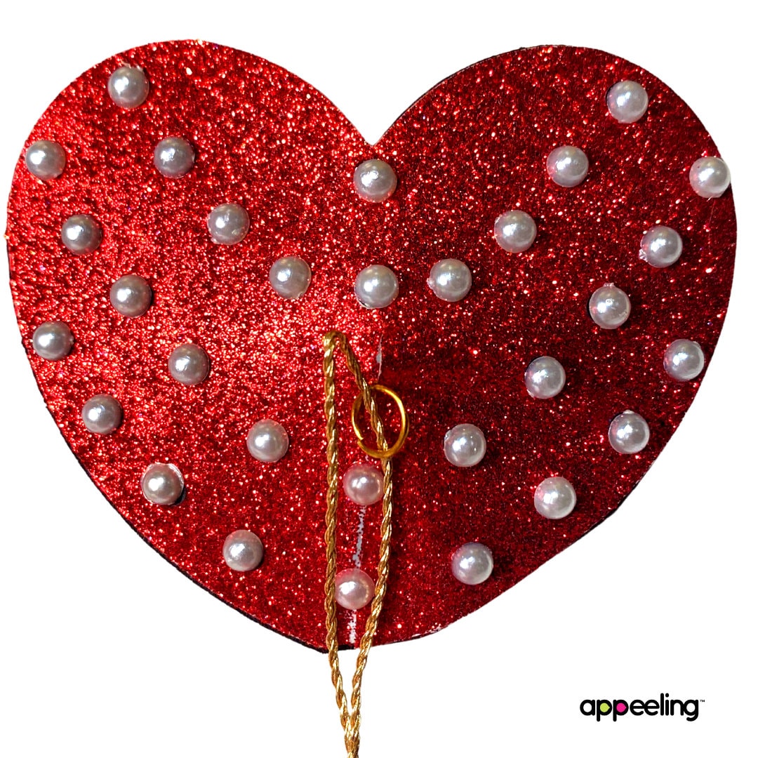 Love: Liquid Rose Gold Heart Nipple Pasties – Raveland