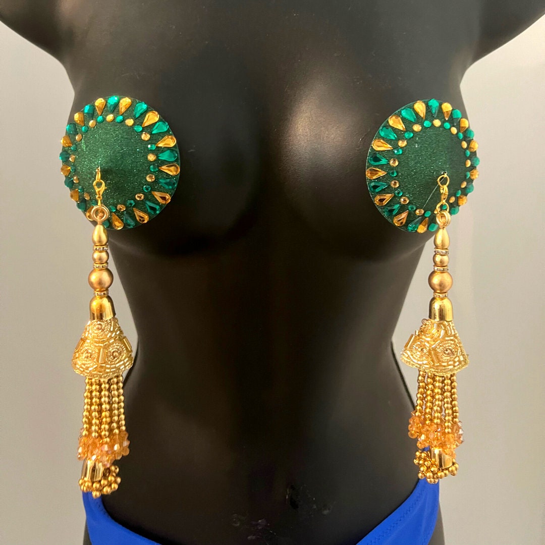 Copricapezzoli Donna Con Stickers Decorati | 12 Paia, Design Glitter E Pizzo | Per Feste E Eventi - Foto 8