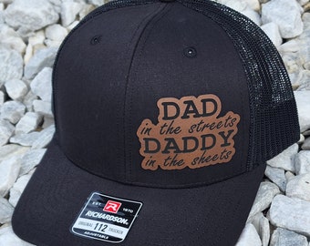 Dad in the streets Daddy in the sheets SNAP BACK Hat Mens hat