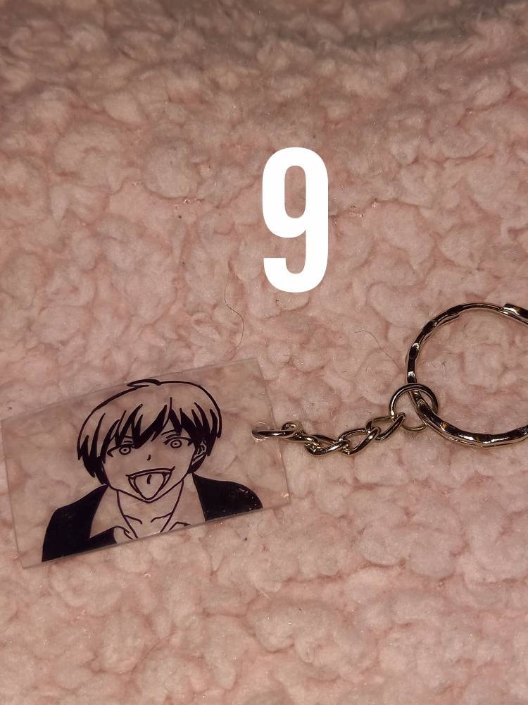 Anime keyrings Etsy