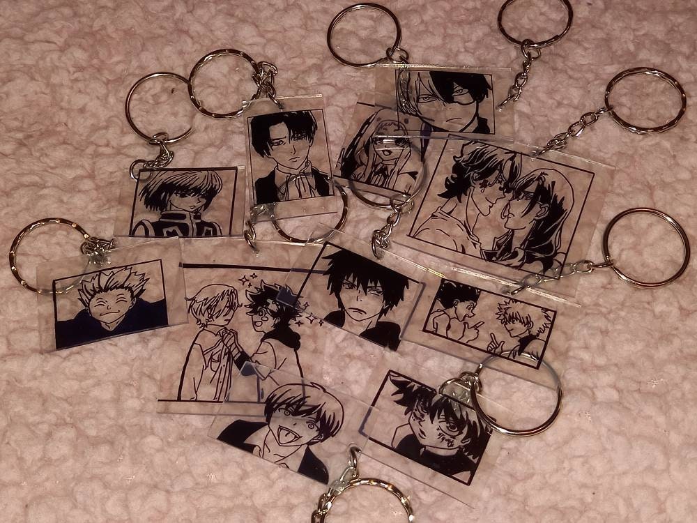 Anime Keyrings Etsy