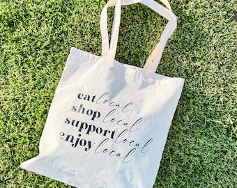 食べる 買い物する 応援する 地元を楽しむ トートバッグ