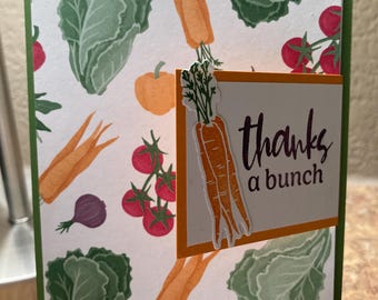 Thanks a Bunch Vegetable card