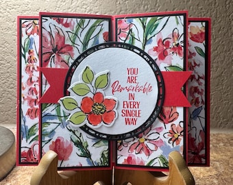 You Are Remarkable Gatefold card