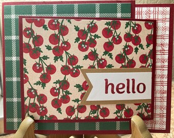 Tomatoes on the Vine Hello Card