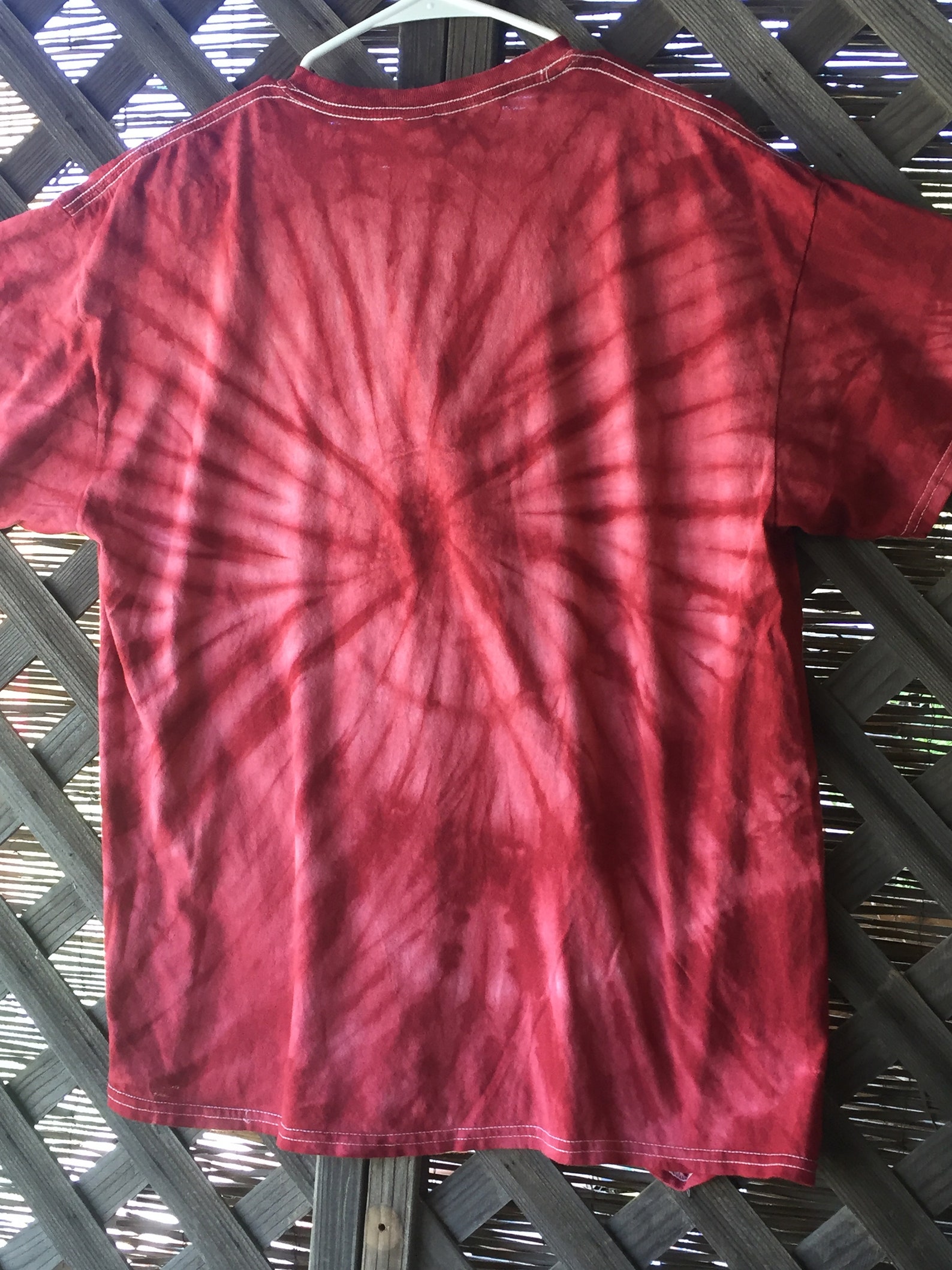 Maroon tie dye tshirt Etsy