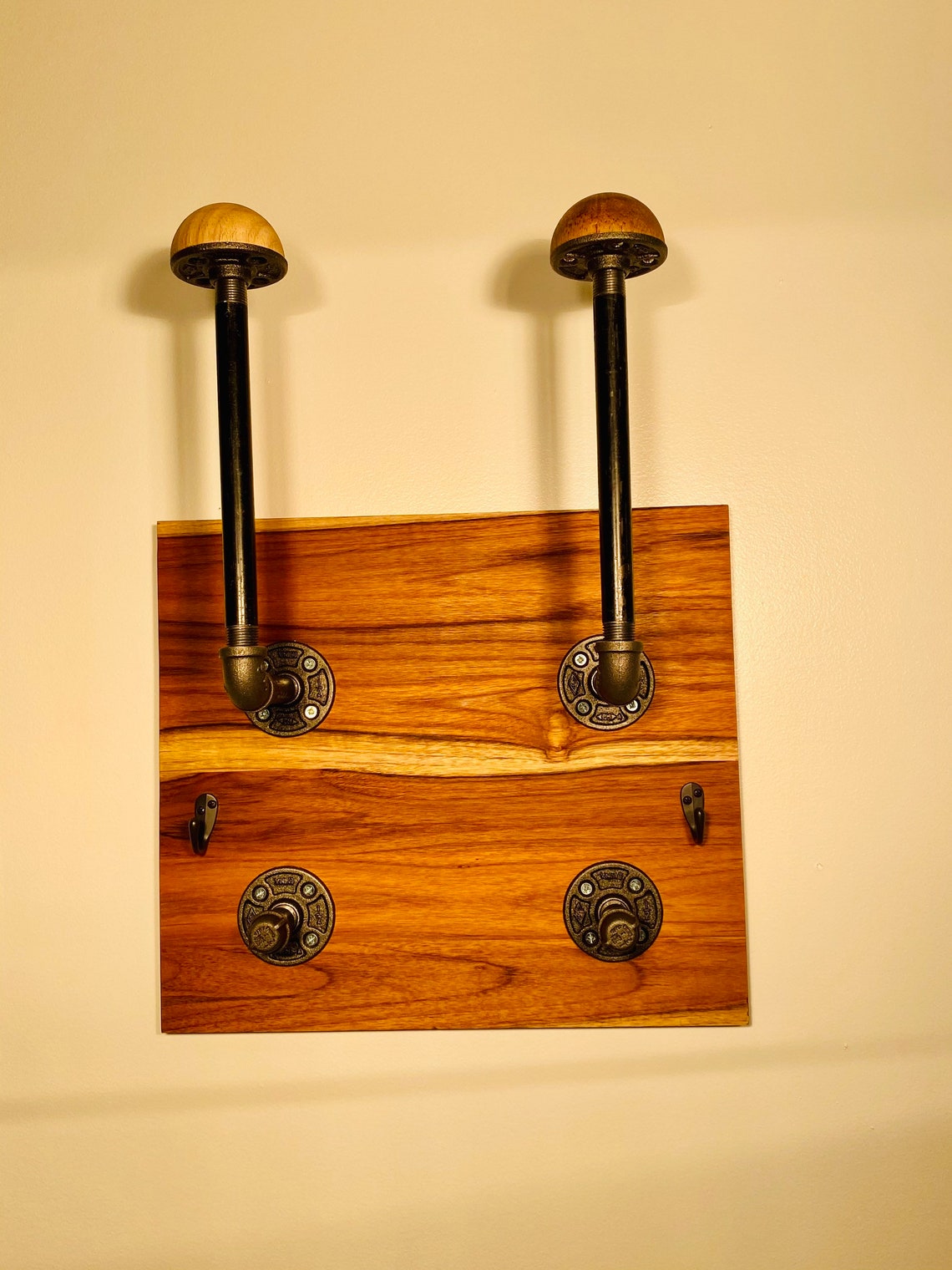 Double Motorcycle Helmet Jacket Rack | Etsy