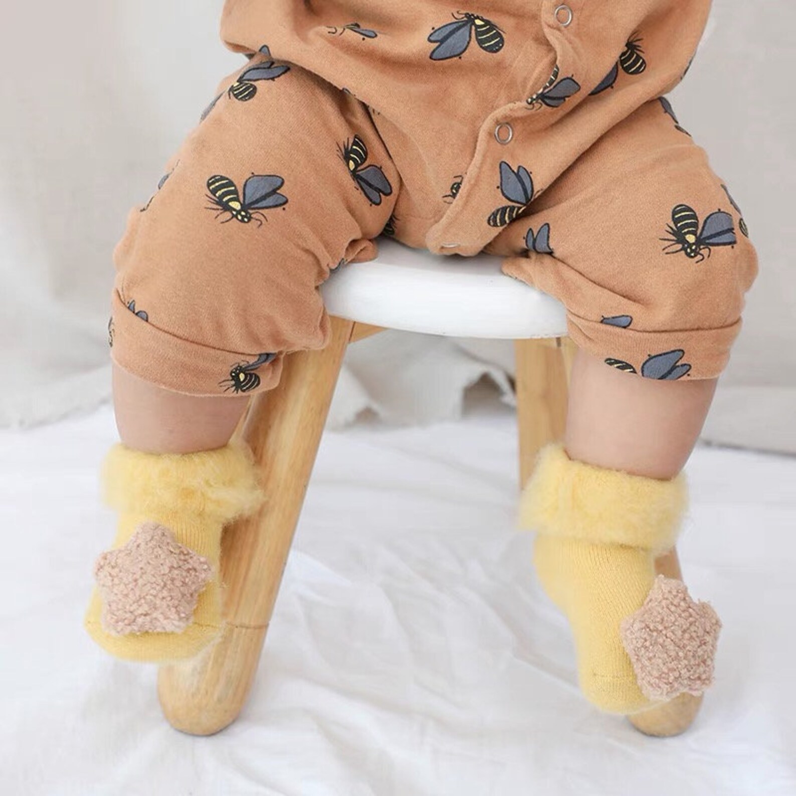 Newborn Socks 2Pack 06 Months Old Baby Gripper Socks Etsy