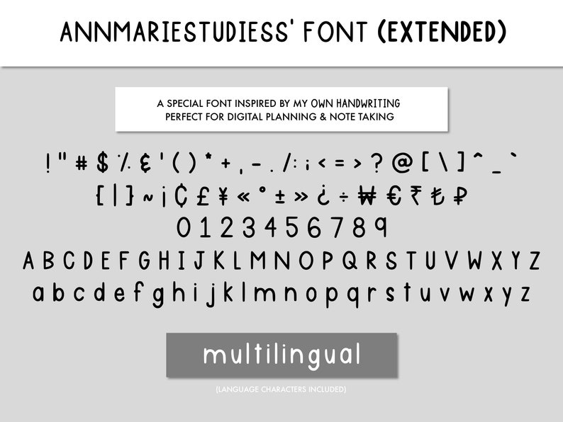 My Handwriting Font Extended Version image 1