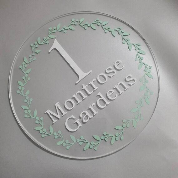 Door Number Sign Etsy