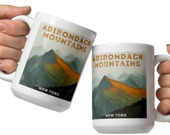 Adirondack Mountains Coffee Mug: Hiking New York Gift
